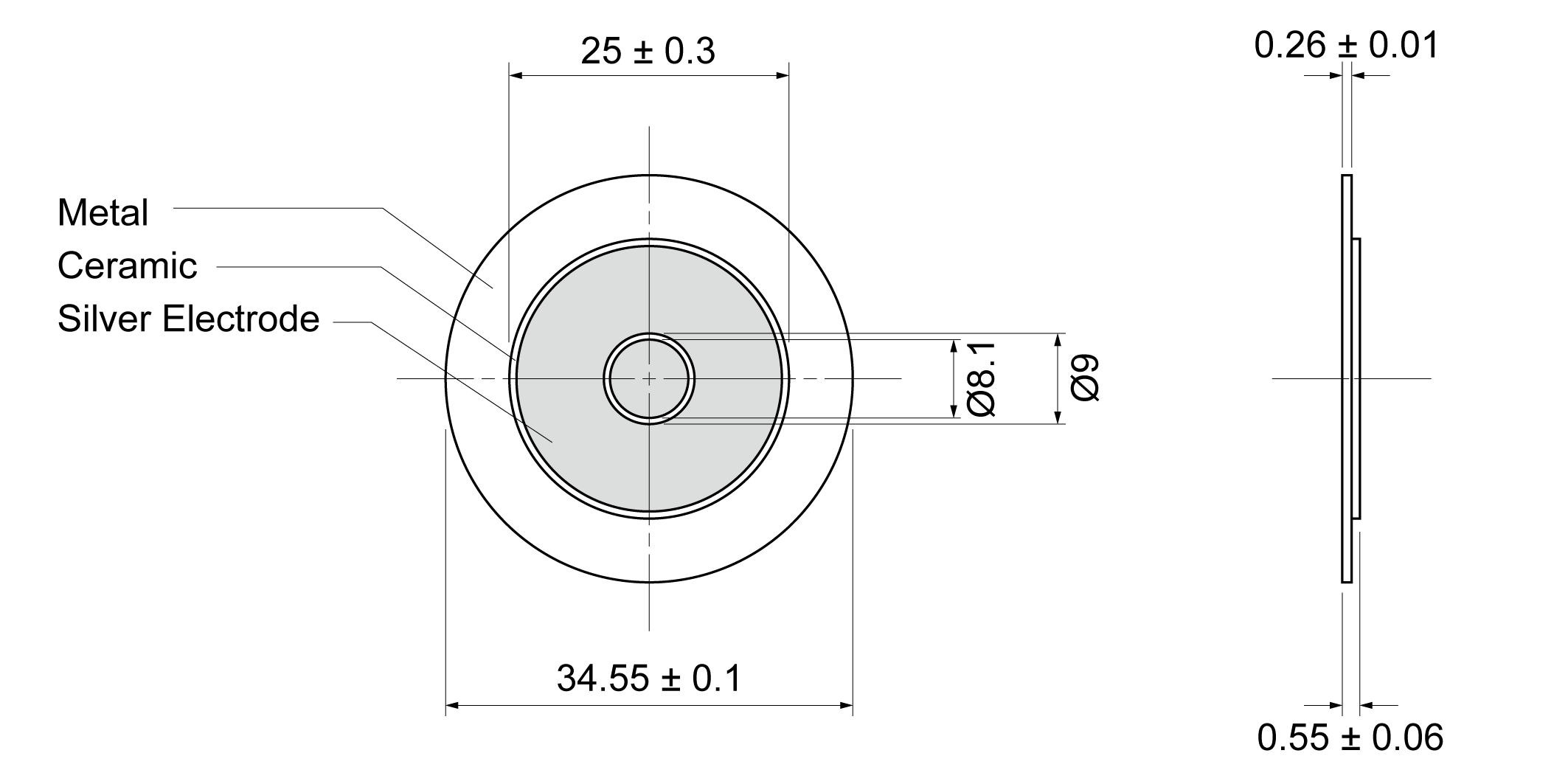 PDF345-0320S Mechanical Drawing